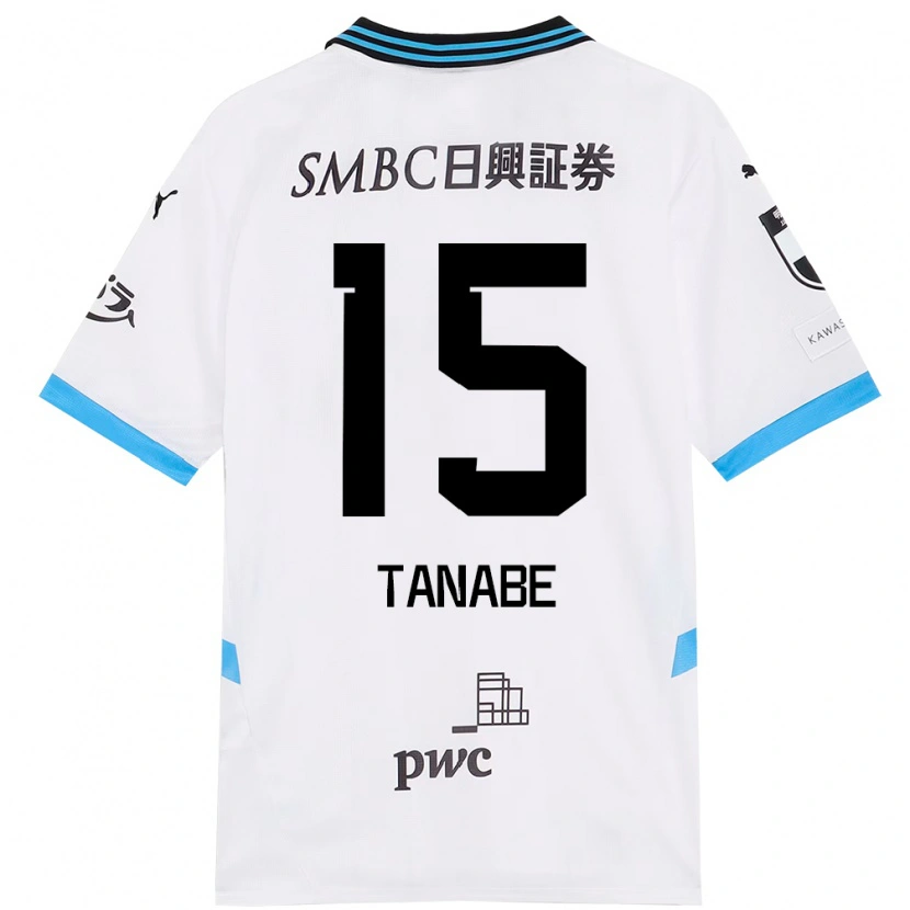 Danxen Mujer Camiseta Shuto Tanabe #15 Azul Celeste Negro 2ª Equipación 2025/26 La Camisa