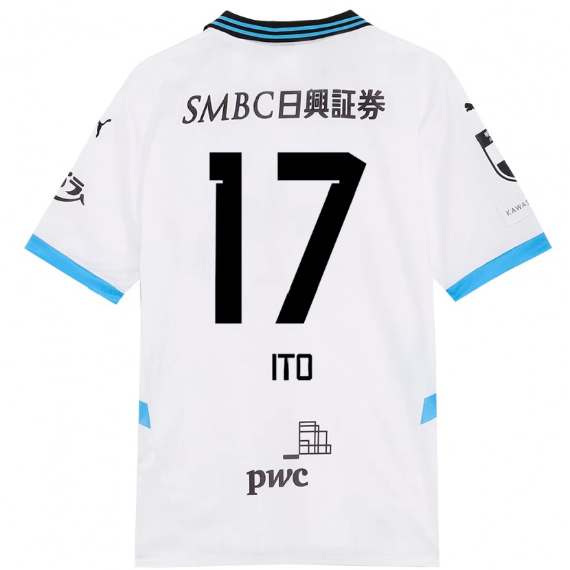 Danxen Mujer Camiseta Tatsuya Ito #17 Azul Celeste Negro 2ª Equipación 2025/26 La Camisa