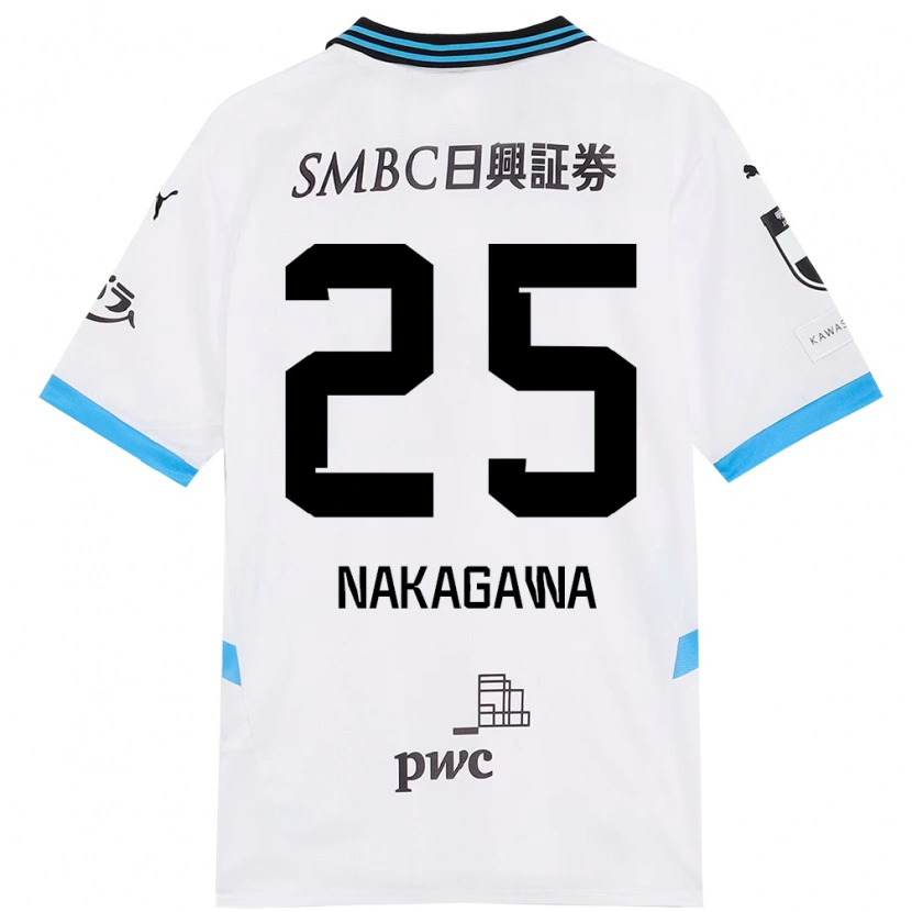 Danxen Mujer Camiseta Shin Nakagawa #25 Azul Celeste Negro 2ª Equipación 2025/26 La Camisa