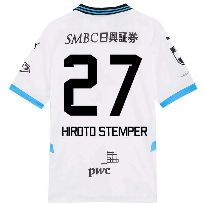 Danxen Mujer Camiseta Luka Hiroto Stemper #27 Azul Celeste Negro 2ª Equipación 2025/26 La Camisa
