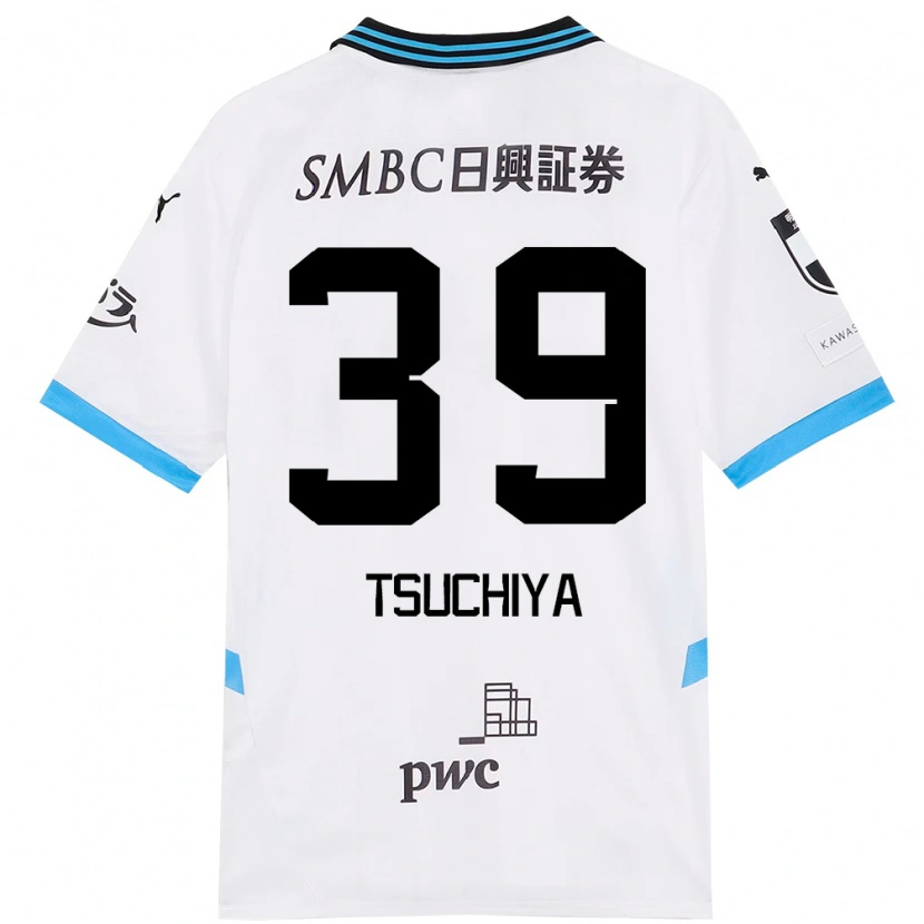 Danxen Mujer Camiseta Kaito Tsuchiya #39 Azul Celeste Negro 2ª Equipación 2025/26 La Camisa