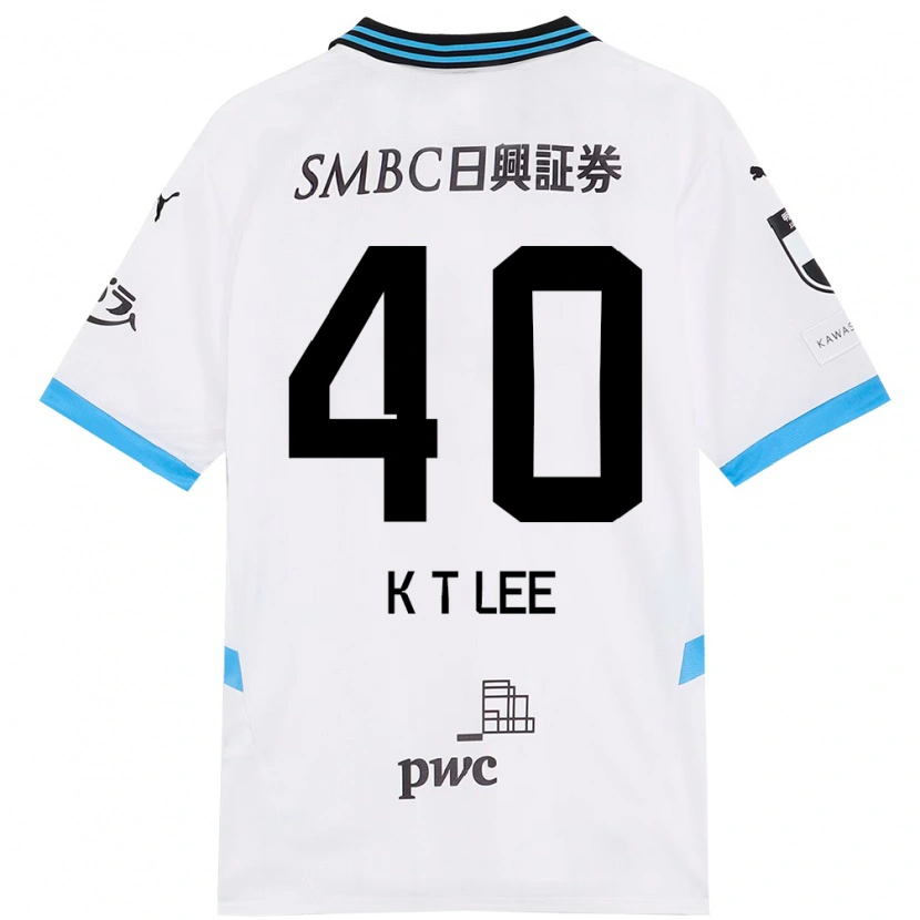 Danxen Mujer Camiseta Kyeong-Tae Lee #40 Azul Celeste Negro 2ª Equipación 2025/26 La Camisa