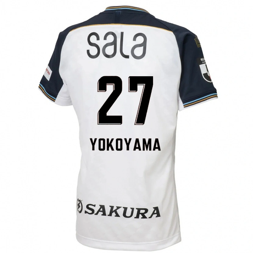 Danxen Mujer Camiseta Kota Yokoyama #27 Blanco Negro 2ª Equipación 2025/26 La Camisa