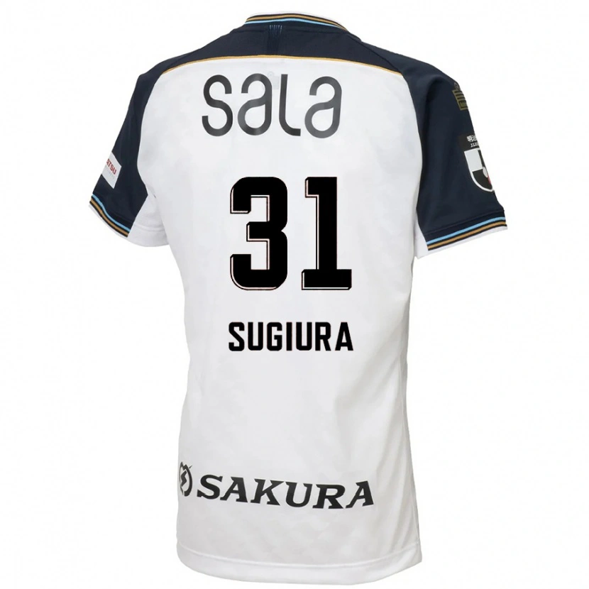 Danxen Mujer Camiseta Rinnosuke Sugiura #31 Azul Celeste Negro 2ª Equipación 2025/26 La Camisa