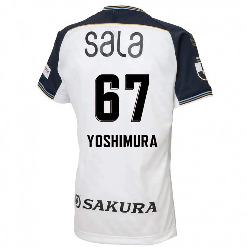 Danxen Mujer Camiseta Ryusei Yoshimura #67 Blanco Negro 2ª Equipación 2025/26 La Camisa