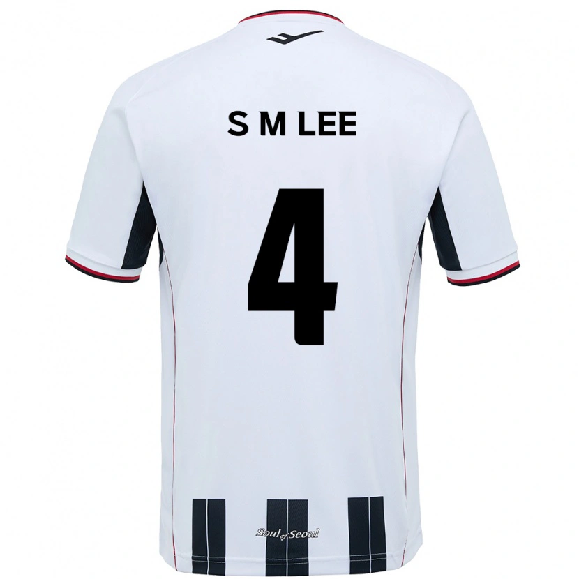 Danxen Mujer Camiseta Sang-Min Lee #4 Negro Rojo 2ª Equipación 2025/26 La Camisa