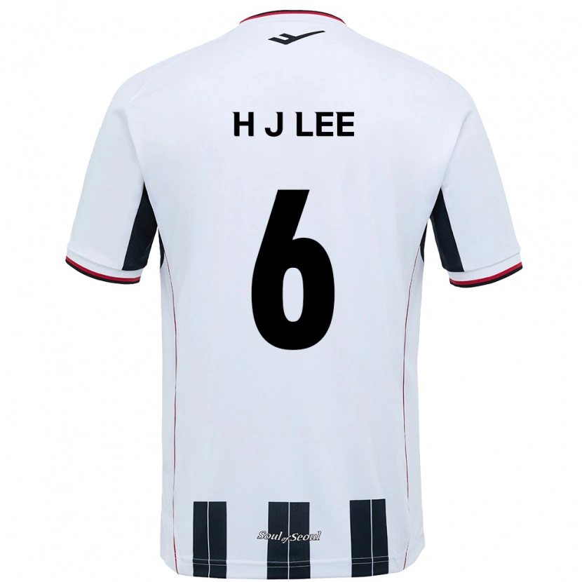 Danxen Mujer Camiseta Ju-Hwan Lee #6 Negro Rojo 2ª Equipación 2025/26 La Camisa