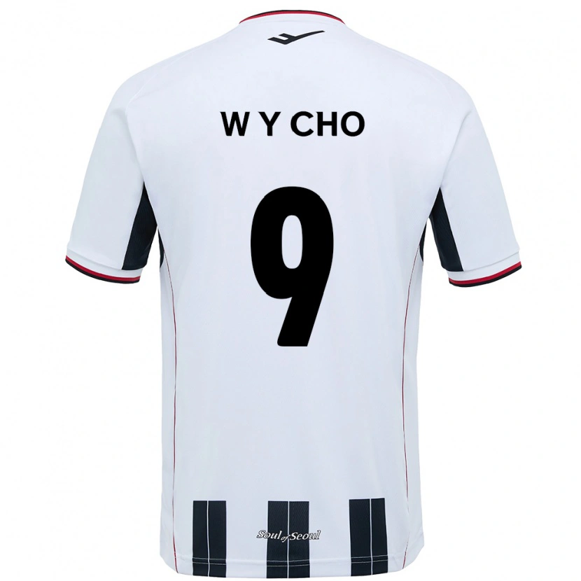 Danxen Mujer Camiseta Young-Wook Cho #9 Negro Rojo 2ª Equipación 2025/26 La Camisa