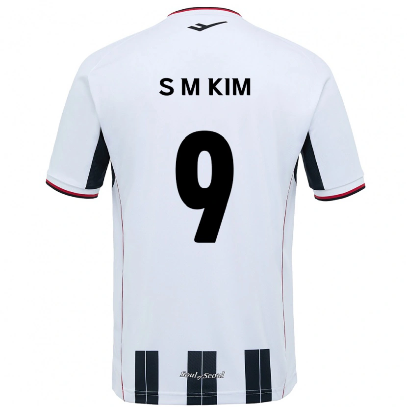 Danxen Mujer Camiseta Min-Sung Kim #9 Negro Rojo 2ª Equipación 2025/26 La Camisa