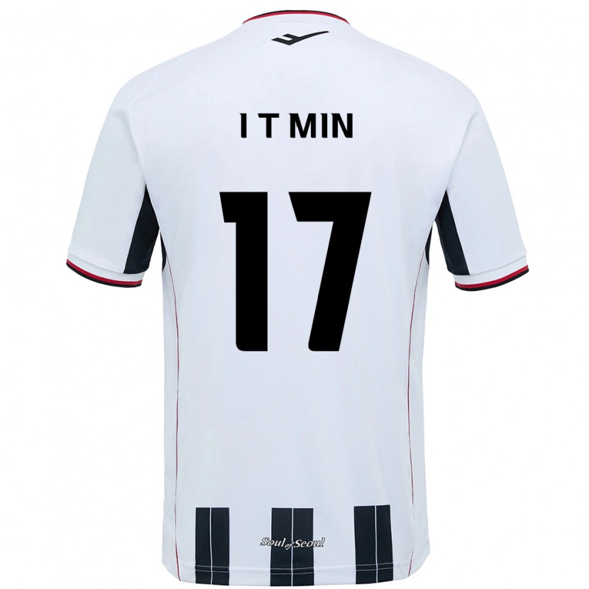 Danxen Mujer Camiseta Tae-In Min #17 Negro Rojo 2ª Equipación 2025/26 La Camisa
