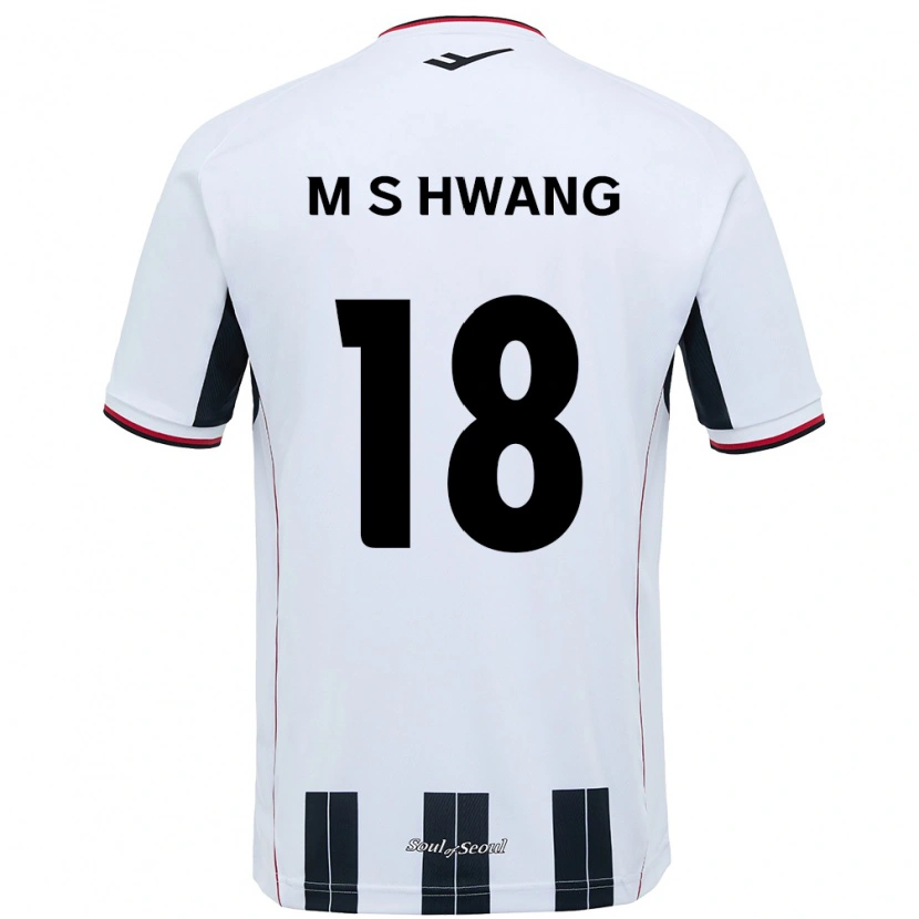 Danxen Mujer Camiseta Seong-Min Hwang #18 Negro Rojo 2ª Equipación 2025/26 La Camisa