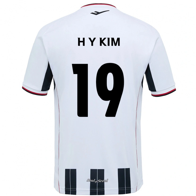 Danxen Mujer Camiseta Yong-Hyuk Kim #19 Negro Rojo 2ª Equipación 2025/26 La Camisa