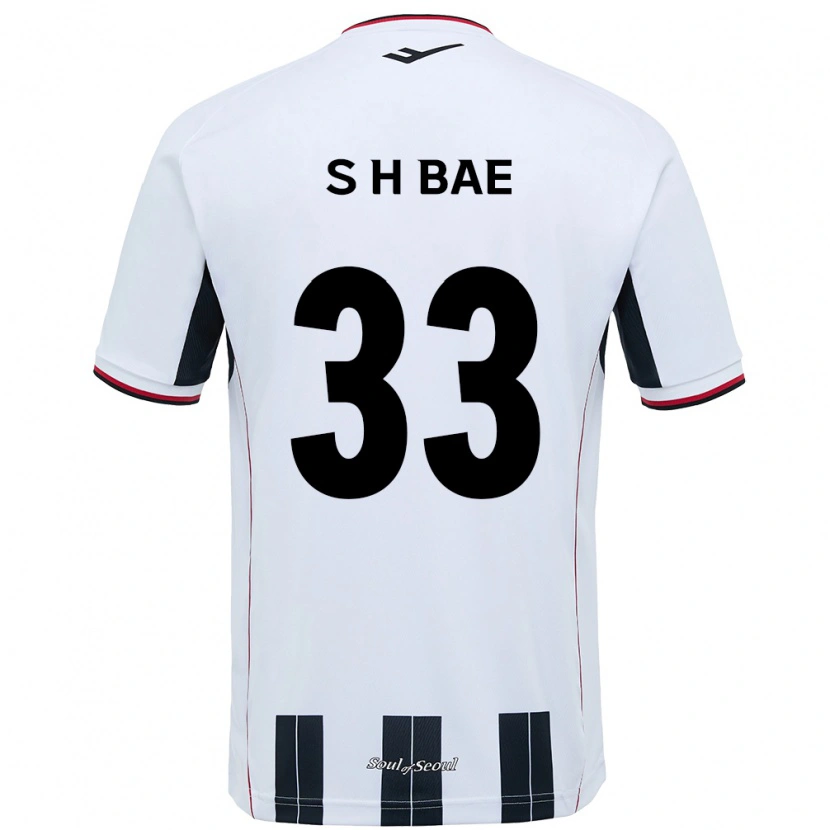 Danxen Mujer Camiseta Hyun-Seo Bae #33 Negro Rojo 2ª Equipación 2025/26 La Camisa