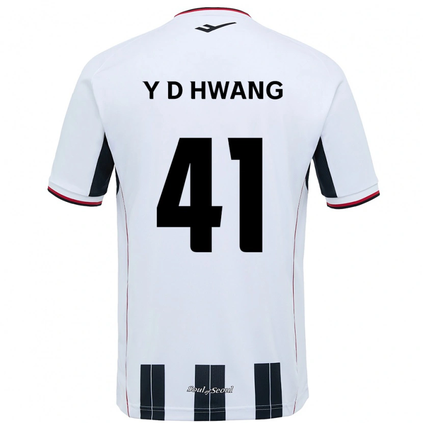 Danxen Mujer Camiseta Do-Yoon Hwang #41 Negro Rojo 2ª Equipación 2025/26 La Camisa