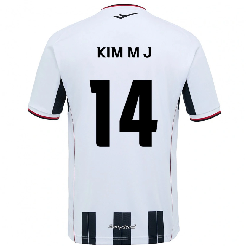Danxen Mujer Camiseta Kim Min-Ji #14 Negro Rojo 2ª Equipación 2025/26 La Camisa