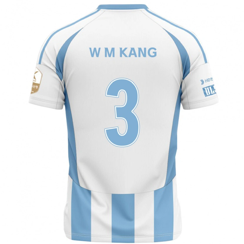Danxen Mujer Camiseta Min-Woo Kang #3 Azul Real Amarillo 2ª Equipación 2025/26 La Camisa