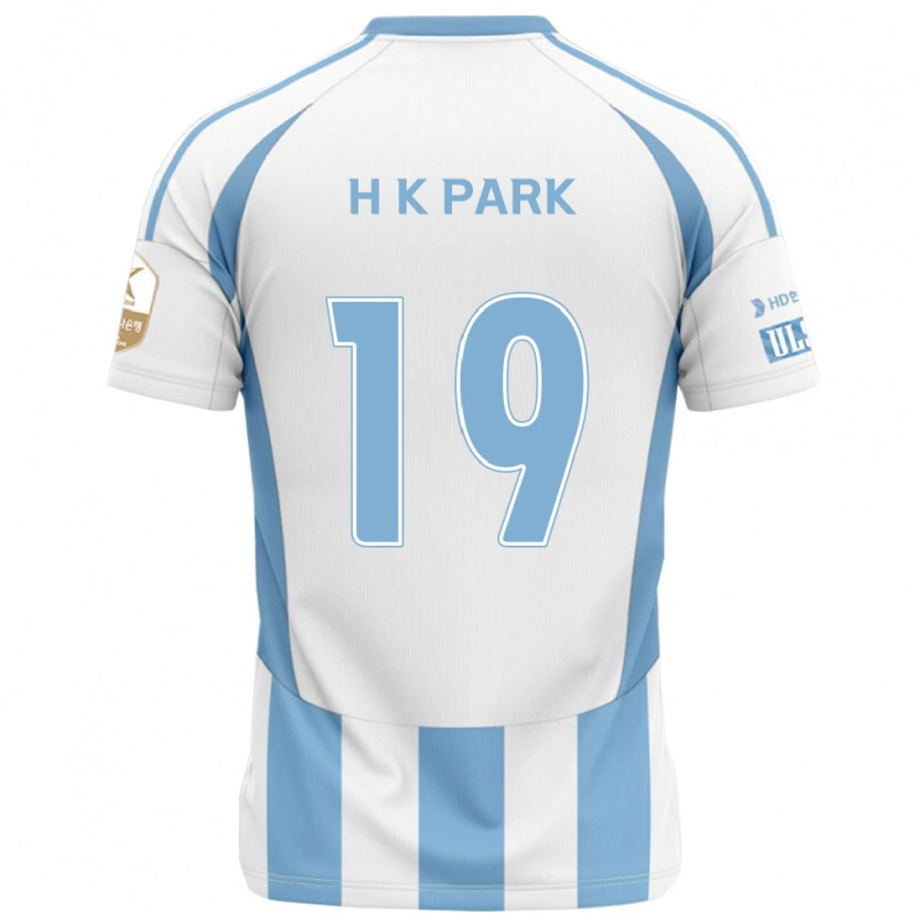 Danxen Mujer Camiseta Kang-Hyun Park #19 Azul Real Amarillo 2ª Equipación 2025/26 La Camisa