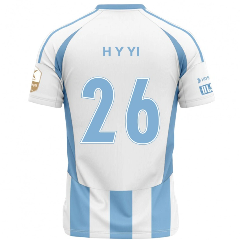 Danxen Mujer Camiseta Yong-Hyeon Yi #26 Azul Real Amarillo 2ª Equipación 2025/26 La Camisa