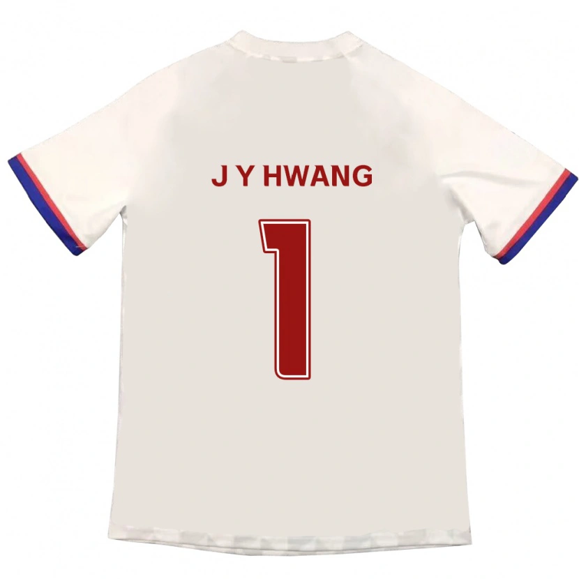 Danxen Mujer Camiseta Jae-Yun Hwang #1 Blanquecino Rojo 2ª Equipación 2025/26 La Camisa