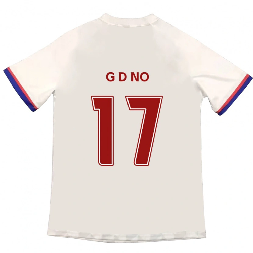 Danxen Mujer Camiseta Dong-Geon No #17 Blanquecino Rojo 2ª Equipación 2025/26 La Camisa
