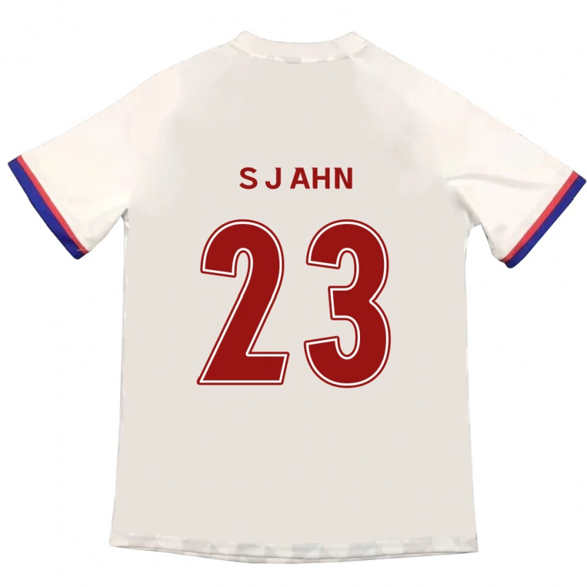Danxen Mujer Camiseta Jun-Su Ahn #23 Blanquecino Rojo 2ª Equipación 2025/26 La Camisa