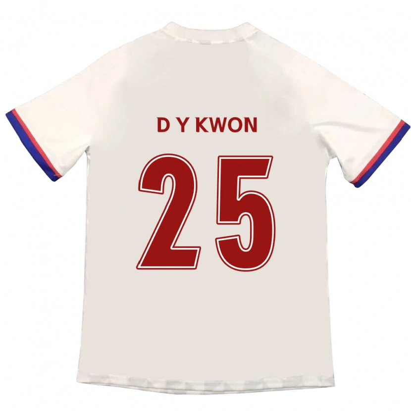 Danxen Mujer Camiseta Do-Yeong Kwon #25 Blanquecino Rojo 2ª Equipación 2025/26 La Camisa