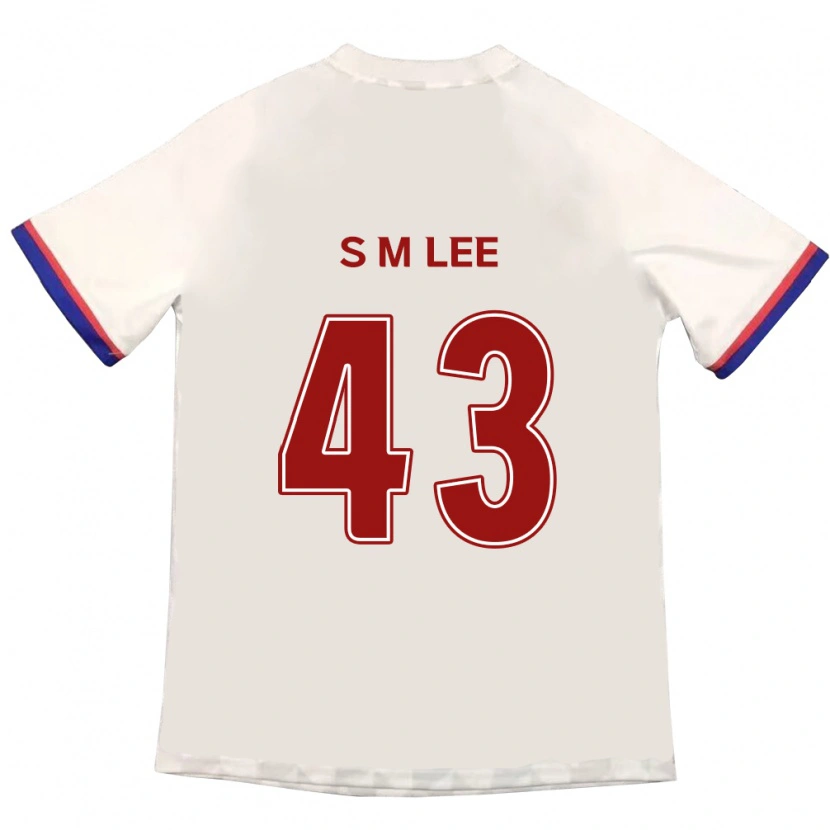 Danxen Mujer Camiseta Si-Myeong Lee #43 Blanquecino Rojo 2ª Equipación 2025/26 La Camisa