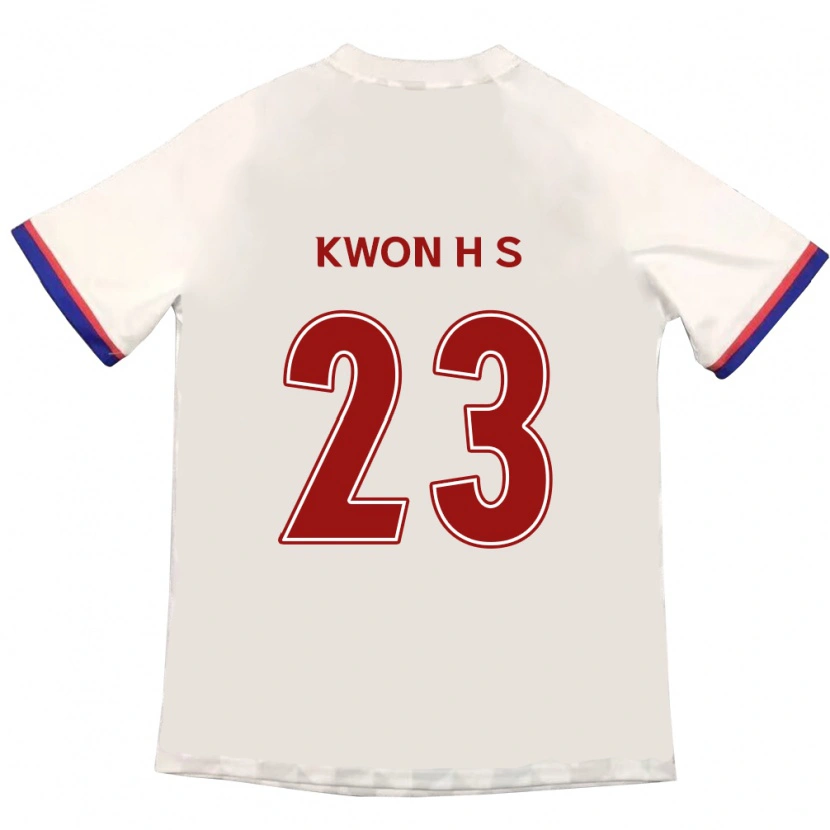 Danxen Mujer Camiseta Kwon Hui-Seon #23 Blanquecino Rojo 2ª Equipación 2025/26 La Camisa
