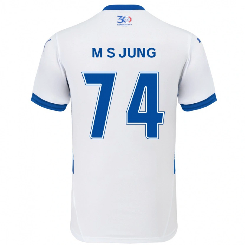 Danxen Mujer Camiseta Sung-Min Jung #74 Azul Real Blanco 2ª Equipación 2025/26 La Camisa
