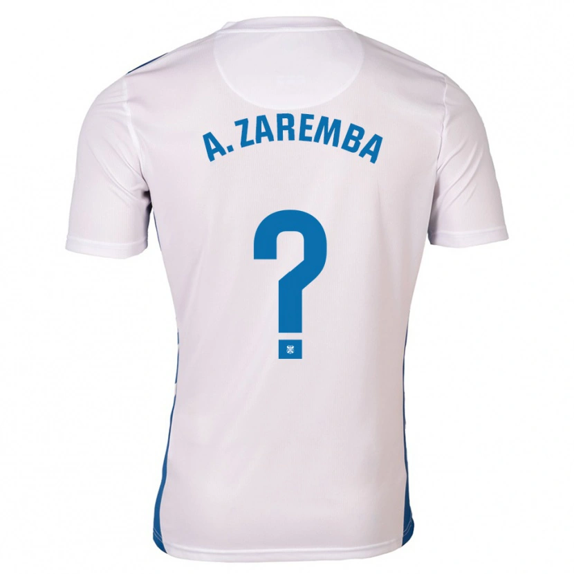 Danxen Mujer Camiseta Aleksandra Zaremba Kupiec #0 Blanco Azul 1ª Equipación 2025/26 La Camisa