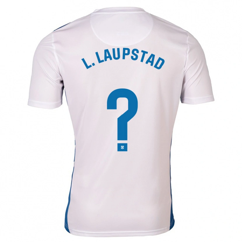 Danxen Mujer Camiseta Linnéa Solvoll Laupstad #0 Blanco Azul 1ª Equipación 2025/26 La Camisa