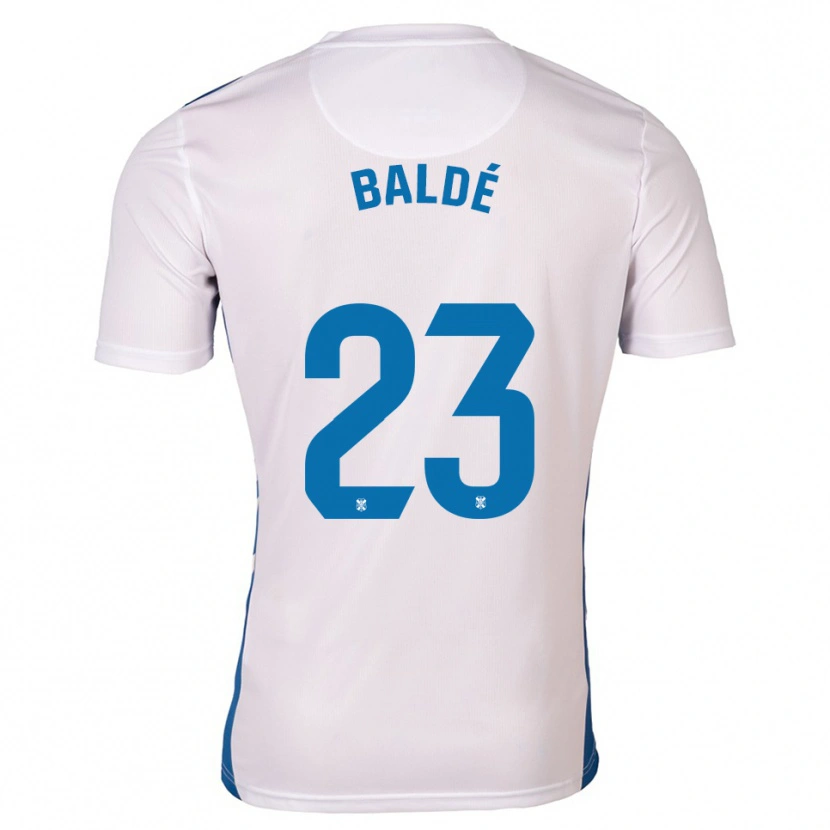 Danxen Mujer Camiseta Ibrahim Baldé #23 Blanco Azul 1ª Equipación 2025/26 La Camisa