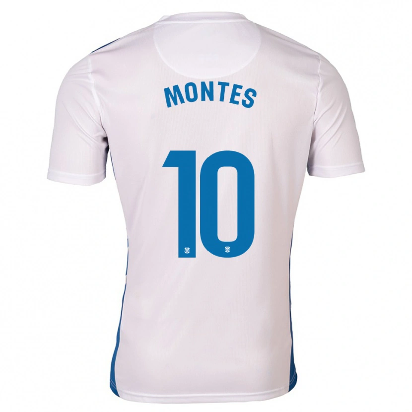 Danxen Mujer Camiseta Cris Montes #10 Blanco Azul 1ª Equipación 2025/26 La Camisa