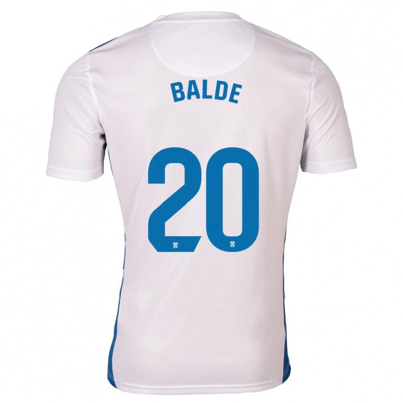 Danxen Mujer Camiseta Mahamadou Baldé #20 Blanco Azul 1ª Equipación 2025/26 La Camisa