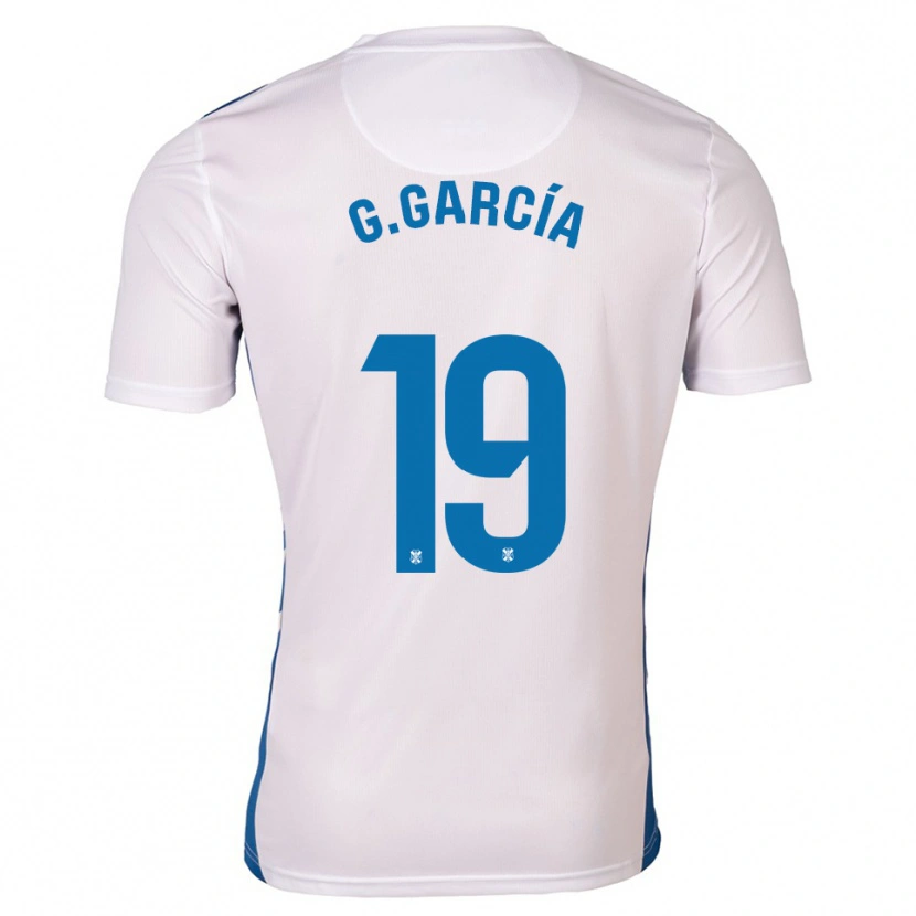 Danxen Mujer Camiseta Giovani García #19 Blanco Azul 1ª Equipación 2025/26 La Camisa