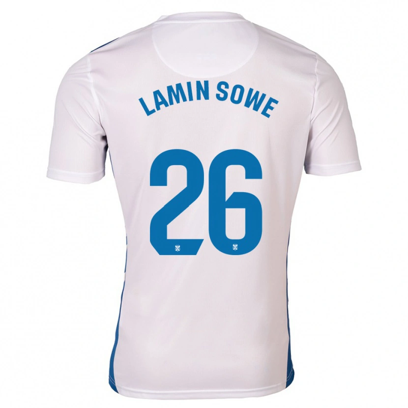 Danxen Mujer Camiseta Ba Lamin Sowe #26 Blanco Azul 1ª Equipación 2025/26 La Camisa