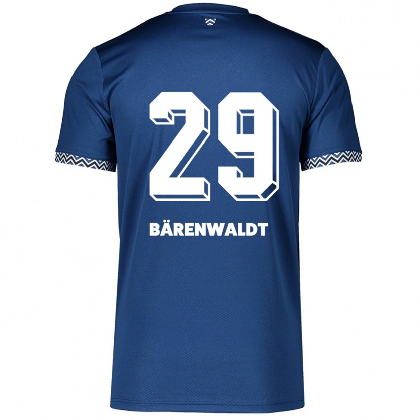 Danxen Mujer Camiseta Marie Bärenwaldt #29 Azul Marino Blanco 1ª Equipación 2025/26 La Camisa