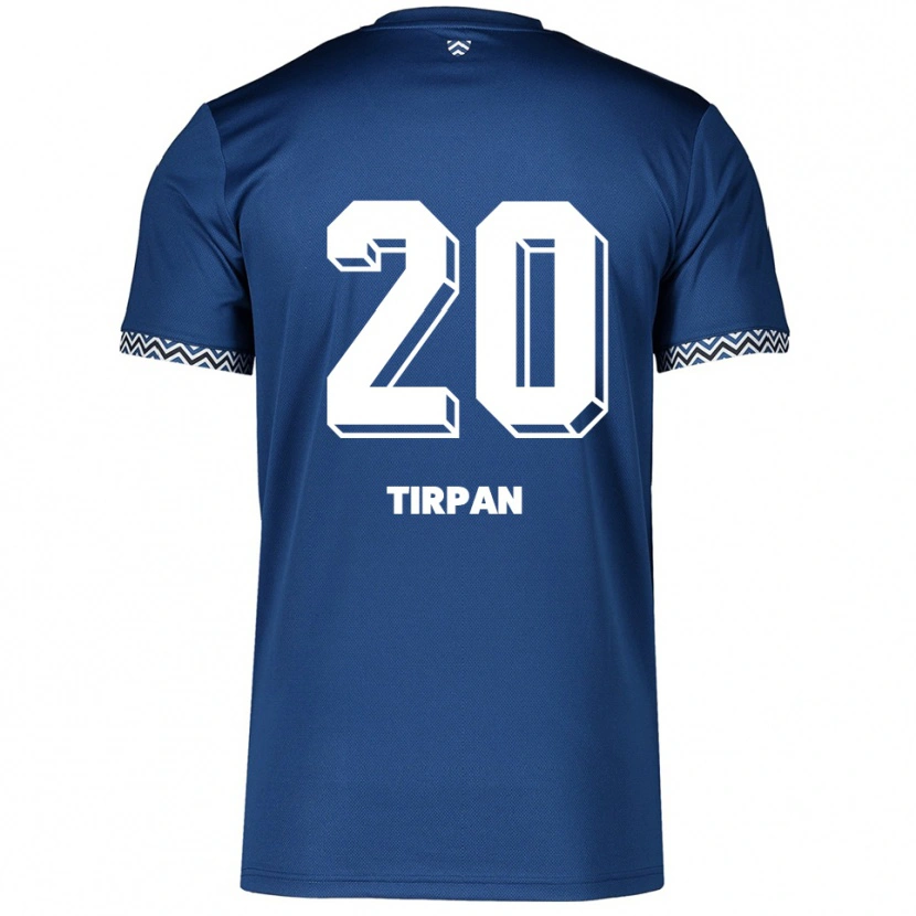 Danxen Mujer Camiseta Efe Tirpan #20 Azul Marino Blanco 1ª Equipación 2025/26 La Camisa