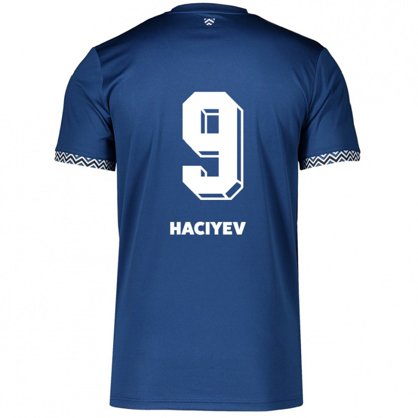 Danxen Mujer Camiseta Ceyhun Haciyev #9 Azul Marino Blanco 1ª Equipación 2025/26 La Camisa