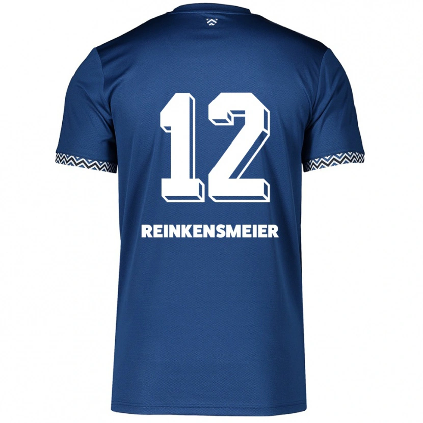 Danxen Mujer Camiseta Thandie Reinkensmeier #12 Azul Marino Blanco 1ª Equipación 2025/26 La Camisa