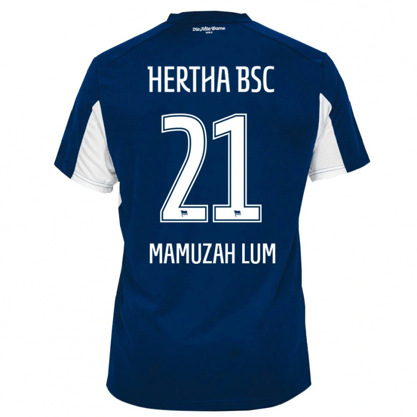 Danxen Mujer Camiseta Boris Mamuzah Lum #21 Blanco Azul 1ª Equipación 2025/26 La Camisa