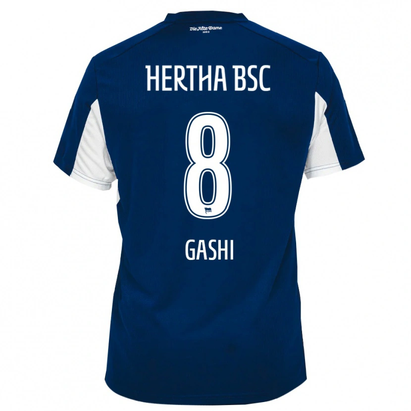 Danxen Mujer Camiseta Diart Gashi #8 Blanco Azul 1ª Equipación 2025/26 La Camisa