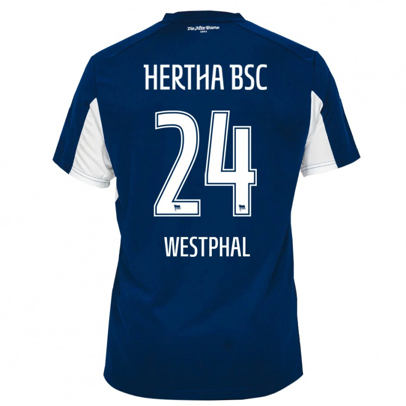 Danxen Mujer Camiseta Anouk Westphal #24 Blanco Azul 1ª Equipación 2025/26 La Camisa