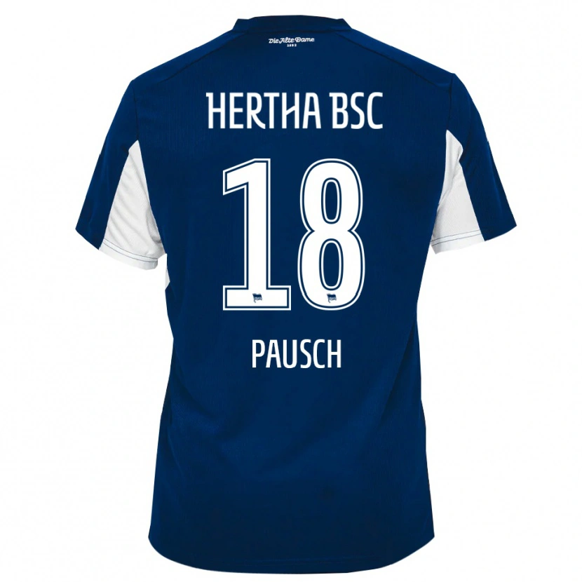 Danxen Mujer Camiseta Luisa Pausch #18 Blanco Azul 1ª Equipación 2025/26 La Camisa