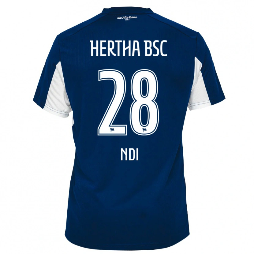 Danxen Mujer Camiseta Jelani Ndi #28 Blanco Azul 1ª Equipación 2025/26 La Camisa