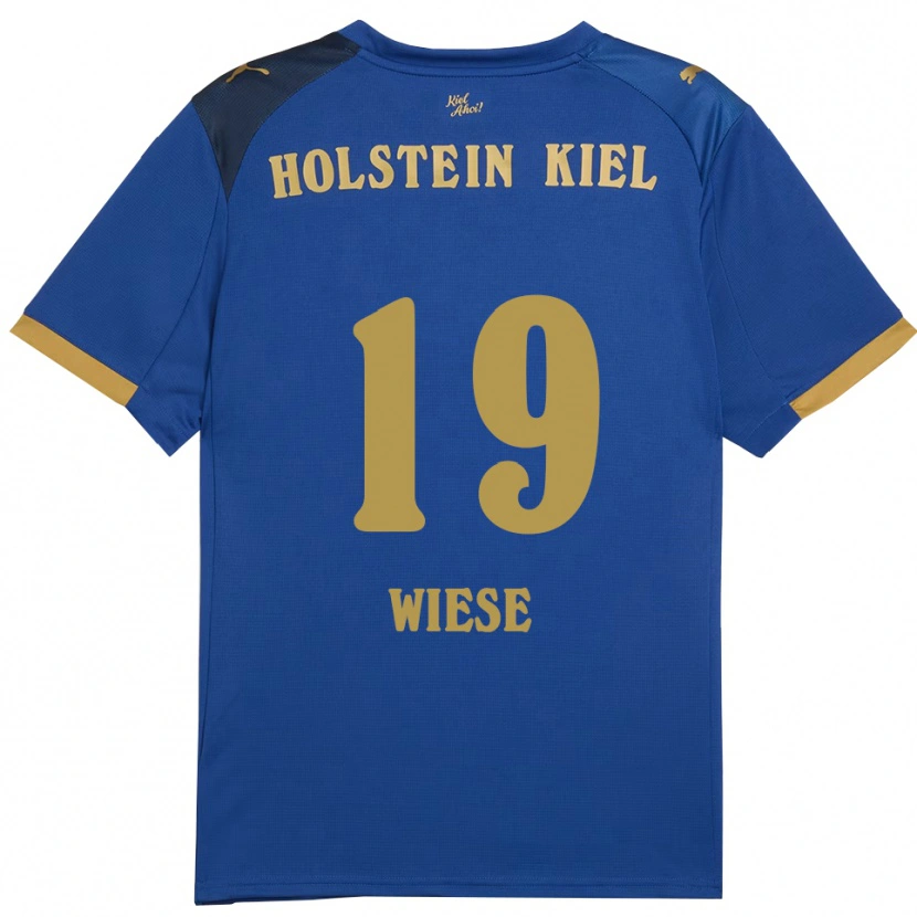 Danxen Mujer Camiseta Till Wiese #19 Azul Dorado 1ª Equipación 2025/26 La Camisa