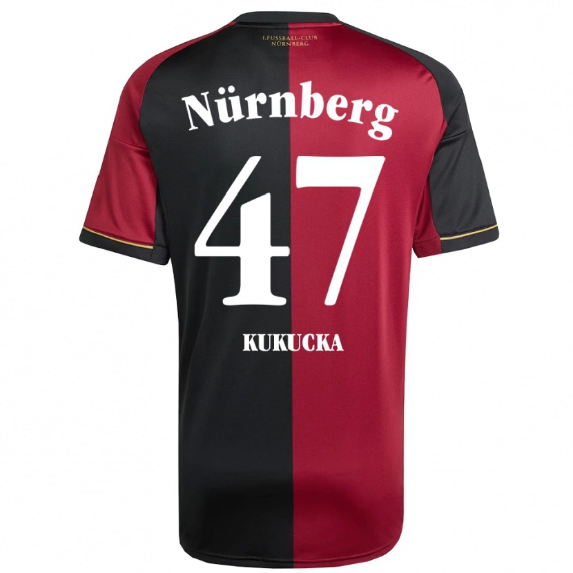 Danxen Mujer Camiseta Michal Kukucka #47 Borgoña Negro 1ª Equipación 2025/26 La Camisa