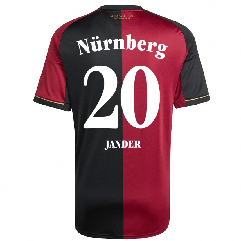 Danxen Mujer Camiseta Caspar Jander #20 Borgoña Negro 1ª Equipación 2025/26 La Camisa