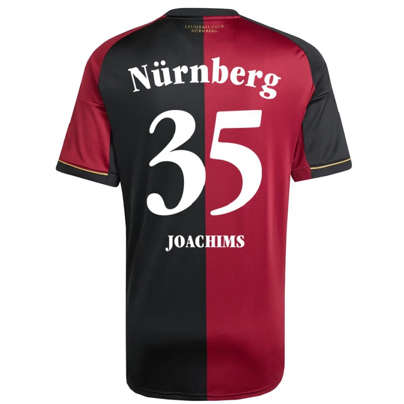 Danxen Mujer Camiseta Simon Joachims #35 Borgoña Negro 1ª Equipación 2025/26 La Camisa