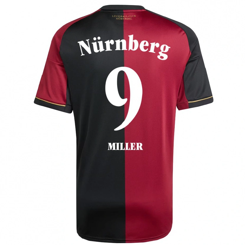 Danxen Mujer Camiseta Laura Miller #9 Borgoña Negro 1ª Equipación 2025/26 La Camisa